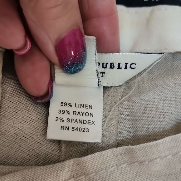 VEUC Sz 6 BR Linen Trousers - Picture 5 of 11